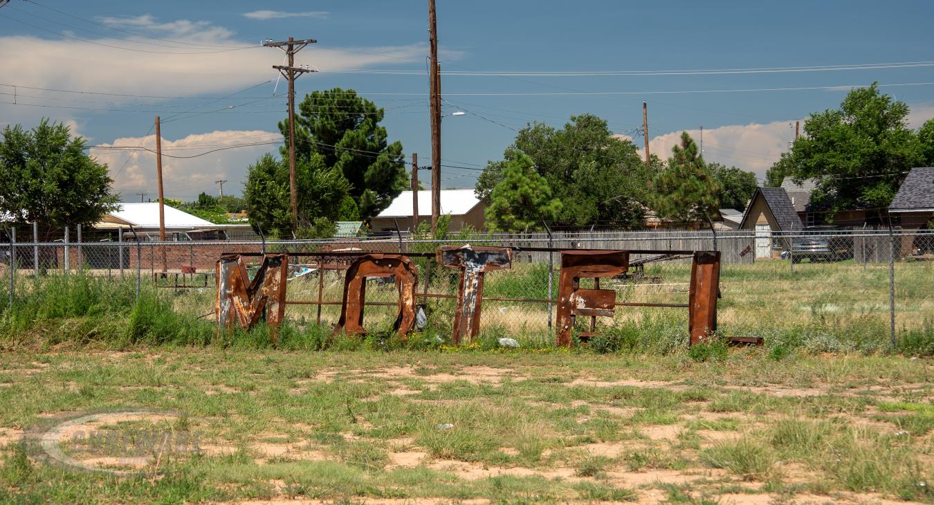 Rusty Motel Sign
